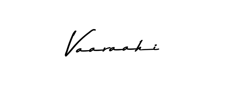 How to make Vaaraahi name signature. Use Asem Kandis PERSONAL USE style for creating short signs online. This is the latest handwritten sign. Vaaraahi signature style 9 images and pictures png