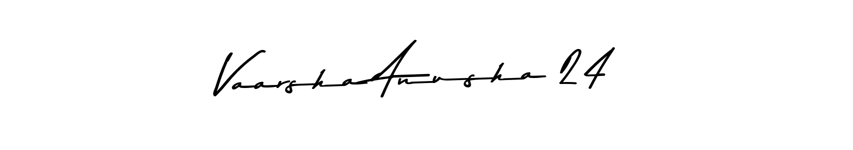 How to make Vaarsha Anusha 24 signature? Asem Kandis PERSONAL USE is a professional autograph style. Create handwritten signature for Vaarsha Anusha 24 name. Vaarsha Anusha 24 signature style 9 images and pictures png