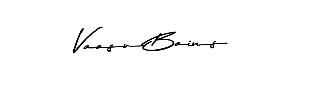 Design your own signature with our free online signature maker. With this signature software, you can create a handwritten (Asem Kandis PERSONAL USE) signature for name Vaasu Bains. Vaasu Bains signature style 9 images and pictures png