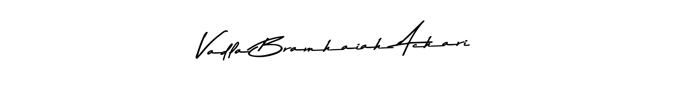 Use a signature maker to create a handwritten signature online. With this signature software, you can design (Asem Kandis PERSONAL USE) your own signature for name Vadla Bramhaiah Achari. Vadla Bramhaiah Achari signature style 9 images and pictures png