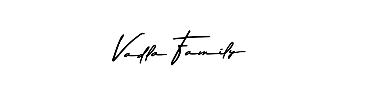 How to make Vadla Family signature? Asem Kandis PERSONAL USE is a professional autograph style. Create handwritten signature for Vadla Family name. Vadla Family signature style 9 images and pictures png