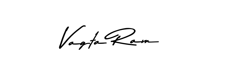 How to make Vagta Ram signature? Asem Kandis PERSONAL USE is a professional autograph style. Create handwritten signature for Vagta Ram name. Vagta Ram signature style 9 images and pictures png