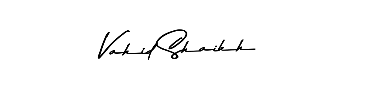 Asem Kandis PERSONAL USE is a professional signature style that is perfect for those who want to add a touch of class to their signature. It is also a great choice for those who want to make their signature more unique. Get Vahid Shaikh name to fancy signature for free. Vahid Shaikh signature style 9 images and pictures png