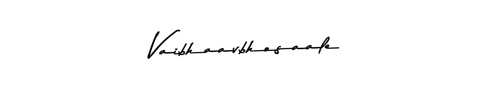 Use a signature maker to create a handwritten signature online. With this signature software, you can design (Asem Kandis PERSONAL USE) your own signature for name Vaibhaavbhosaale. Vaibhaavbhosaale signature style 9 images and pictures png