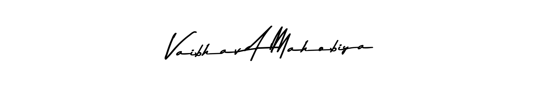 You should practise on your own different ways (Asem Kandis PERSONAL USE) to write your name (Vaibhav A Mahobiya) in signature. don't let someone else do it for you. Vaibhav A Mahobiya signature style 9 images and pictures png