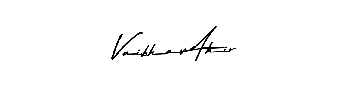 Also You can easily find your signature by using the search form. We will create Vaibhav Ahir name handwritten signature images for you free of cost using Asem Kandis PERSONAL USE sign style. Vaibhav Ahir signature style 9 images and pictures png