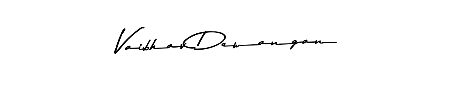 How to make Vaibhav Dewangan name signature. Use Asem Kandis PERSONAL USE style for creating short signs online. This is the latest handwritten sign. Vaibhav Dewangan signature style 9 images and pictures png