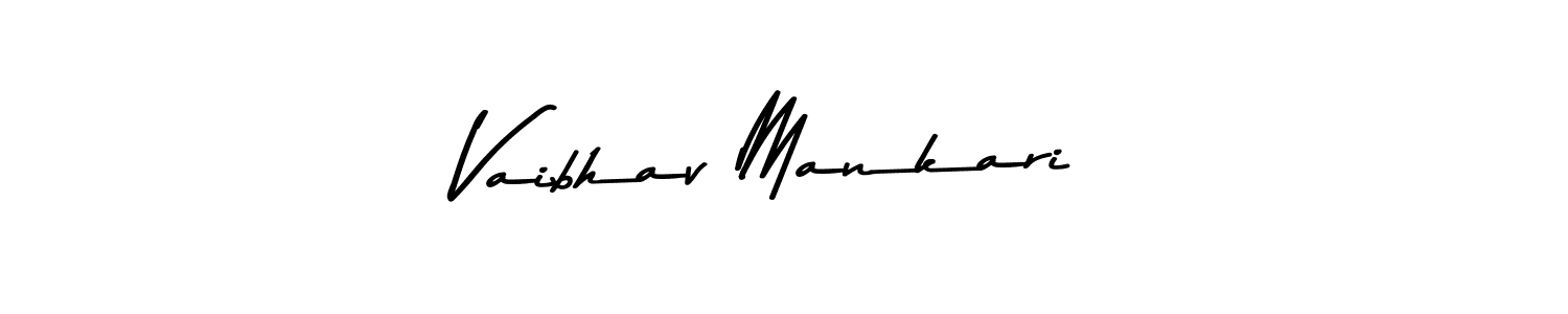 Vaibhav Mankari stylish signature style. Best Handwritten Sign (Asem Kandis PERSONAL USE) for my name. Handwritten Signature Collection Ideas for my name Vaibhav Mankari. Vaibhav Mankari signature style 9 images and pictures png