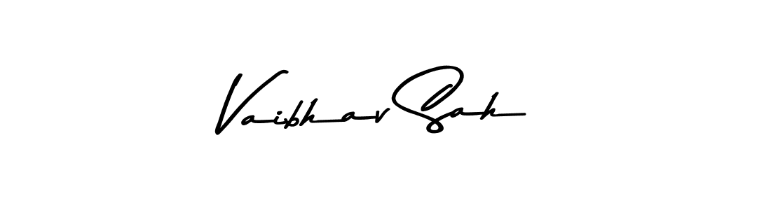 Create a beautiful signature design for name Vaibhav Sah. With this signature (Asem Kandis PERSONAL USE) fonts, you can make a handwritten signature for free. Vaibhav Sah signature style 9 images and pictures png