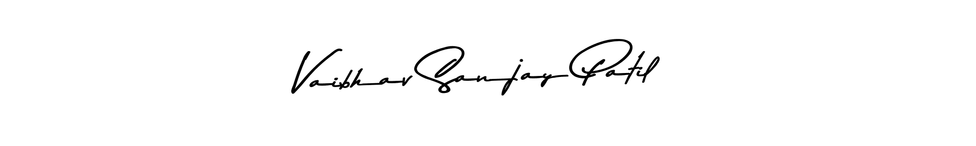 Design your own signature with our free online signature maker. With this signature software, you can create a handwritten (Asem Kandis PERSONAL USE) signature for name Vaibhav Sanjay Patil. Vaibhav Sanjay Patil signature style 9 images and pictures png