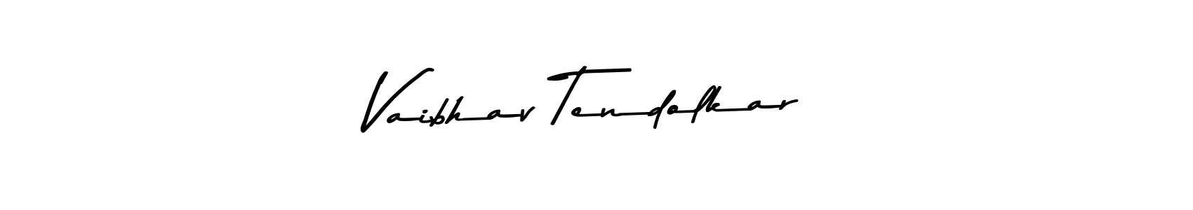 Vaibhav Tendolkar stylish signature style. Best Handwritten Sign (Asem Kandis PERSONAL USE) for my name. Handwritten Signature Collection Ideas for my name Vaibhav Tendolkar. Vaibhav Tendolkar signature style 9 images and pictures png