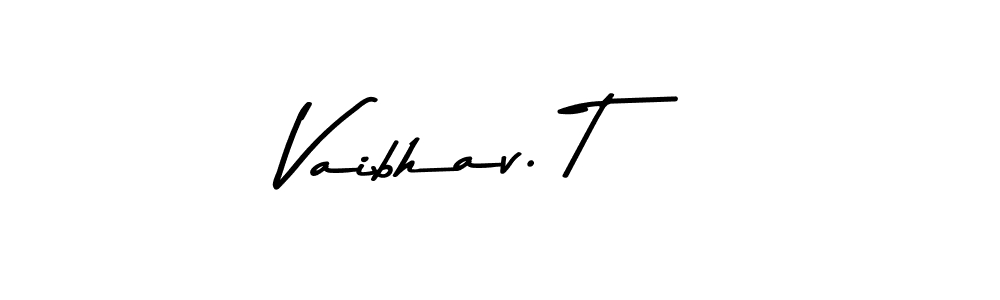 Here are the top 10 professional signature styles for the name Vaibhav. T. These are the best autograph styles you can use for your name. Vaibhav. T signature style 9 images and pictures png