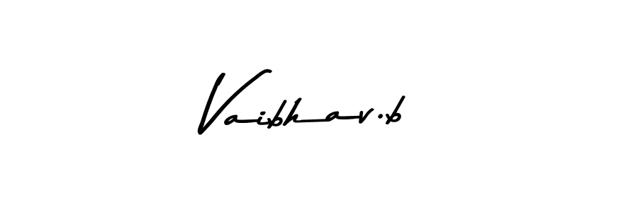 Similarly Asem Kandis PERSONAL USE is the best handwritten signature design. Signature creator online .You can use it as an online autograph creator for name Vaibhav.b. Vaibhav.b signature style 9 images and pictures png