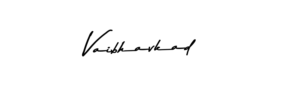 Use a signature maker to create a handwritten signature online. With this signature software, you can design (Asem Kandis PERSONAL USE) your own signature for name Vaibhavkad. Vaibhavkad signature style 9 images and pictures png