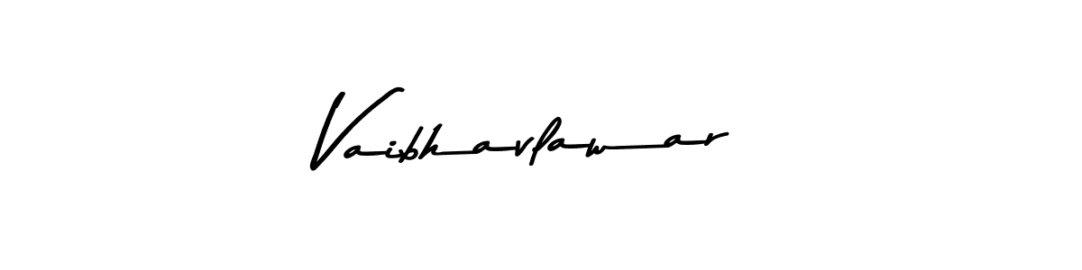 How to make Vaibhavlawar name signature. Use Asem Kandis PERSONAL USE style for creating short signs online. This is the latest handwritten sign. Vaibhavlawar signature style 9 images and pictures png