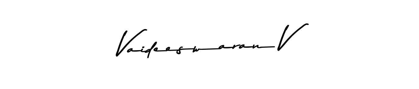 Asem Kandis PERSONAL USE is a professional signature style that is perfect for those who want to add a touch of class to their signature. It is also a great choice for those who want to make their signature more unique. Get Vaideeswaran V name to fancy signature for free. Vaideeswaran V signature style 9 images and pictures png