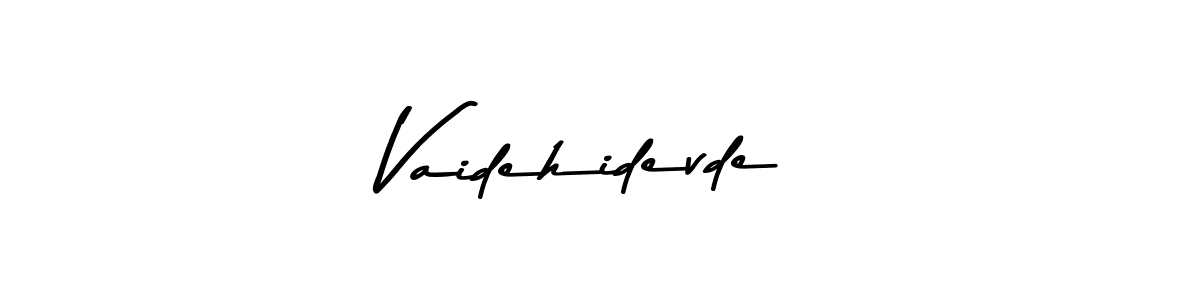 How to Draw Vaidehidevde signature style? Asem Kandis PERSONAL USE is a latest design signature styles for name Vaidehidevde. Vaidehidevde signature style 9 images and pictures png