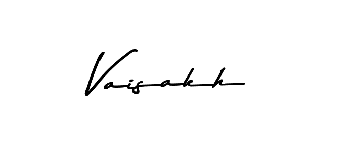 How to make Vaisakh name signature. Use Asem Kandis PERSONAL USE style for creating short signs online. This is the latest handwritten sign. Vaisakh signature style 9 images and pictures png