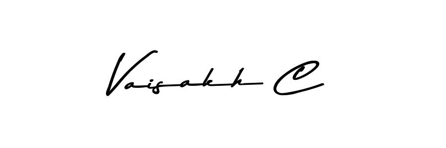Also we have Vaisakh C name is the best signature style. Create professional handwritten signature collection using Asem Kandis PERSONAL USE autograph style. Vaisakh C signature style 9 images and pictures png