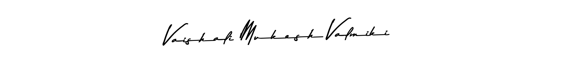 Vaishali Mukesh Valmiki stylish signature style. Best Handwritten Sign (Asem Kandis PERSONAL USE) for my name. Handwritten Signature Collection Ideas for my name Vaishali Mukesh Valmiki. Vaishali Mukesh Valmiki signature style 9 images and pictures png