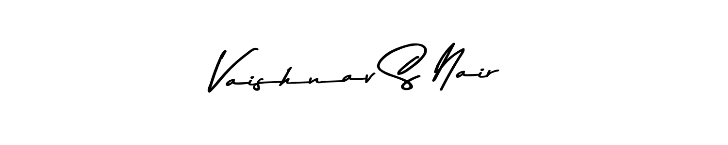 Vaishnav S Nair stylish signature style. Best Handwritten Sign (Asem Kandis PERSONAL USE) for my name. Handwritten Signature Collection Ideas for my name Vaishnav S Nair. Vaishnav S Nair signature style 9 images and pictures png