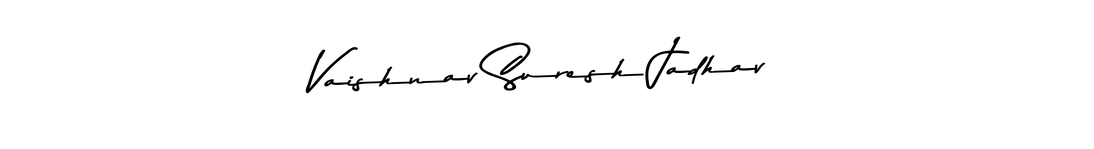 Design your own signature with our free online signature maker. With this signature software, you can create a handwritten (Asem Kandis PERSONAL USE) signature for name Vaishnav Suresh Jadhav. Vaishnav Suresh Jadhav signature style 9 images and pictures png