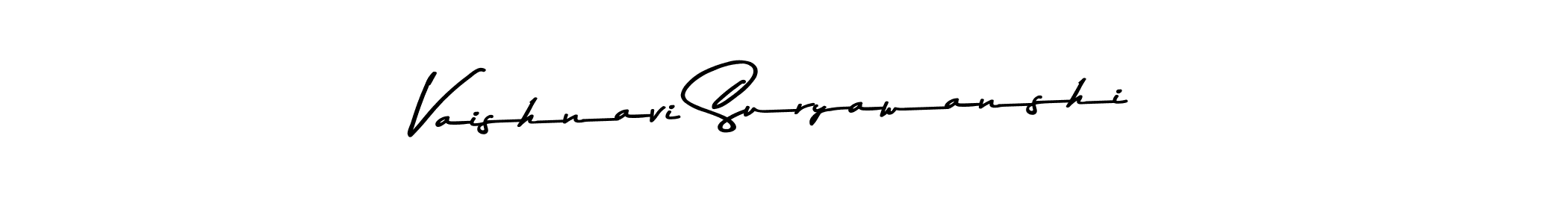 How to make Vaishnavi Suryawanshi name signature. Use Asem Kandis PERSONAL USE style for creating short signs online. This is the latest handwritten sign. Vaishnavi Suryawanshi signature style 9 images and pictures png