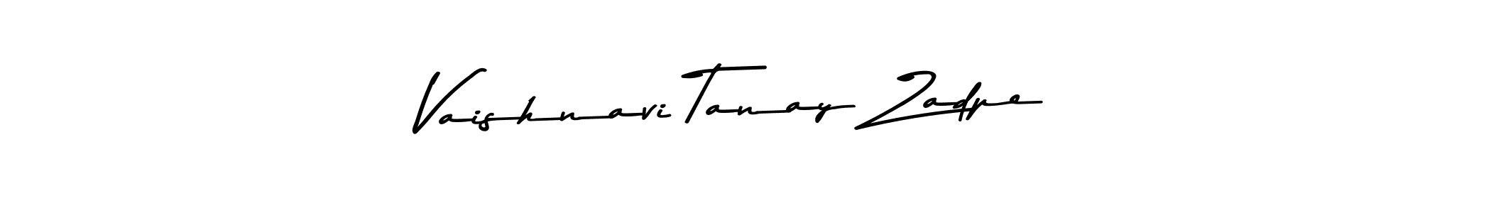 Vaishnavi Tanay Zadpe stylish signature style. Best Handwritten Sign (Asem Kandis PERSONAL USE) for my name. Handwritten Signature Collection Ideas for my name Vaishnavi Tanay Zadpe. Vaishnavi Tanay Zadpe signature style 9 images and pictures png