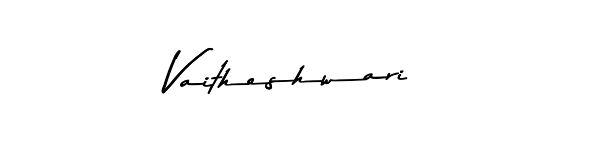 How to make Vaitheshwari signature? Asem Kandis PERSONAL USE is a professional autograph style. Create handwritten signature for Vaitheshwari name. Vaitheshwari signature style 9 images and pictures png