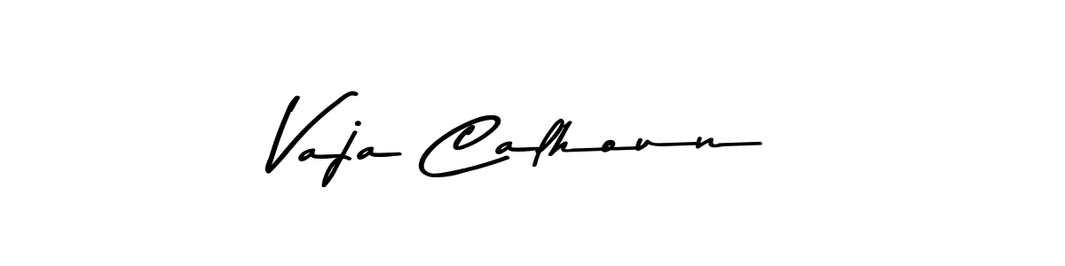 How to make Vaja Calhoun signature? Asem Kandis PERSONAL USE is a professional autograph style. Create handwritten signature for Vaja Calhoun name. Vaja Calhoun signature style 9 images and pictures png
