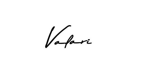 Make a beautiful signature design for name Valari. With this signature (Asem Kandis PERSONAL USE) style, you can create a handwritten signature for free. Valari signature style 9 images and pictures png