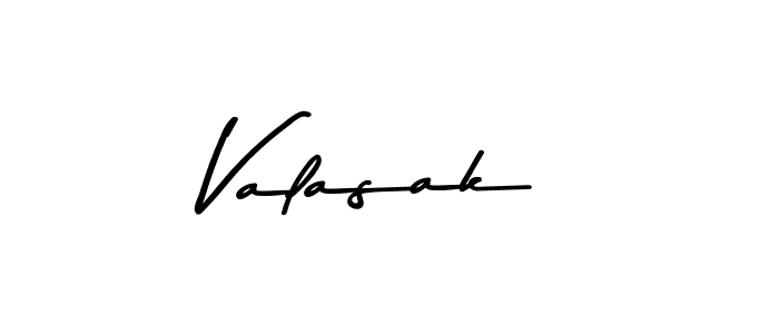 Design your own signature with our free online signature maker. With this signature software, you can create a handwritten (Asem Kandis PERSONAL USE) signature for name Valasak. Valasak signature style 9 images and pictures png