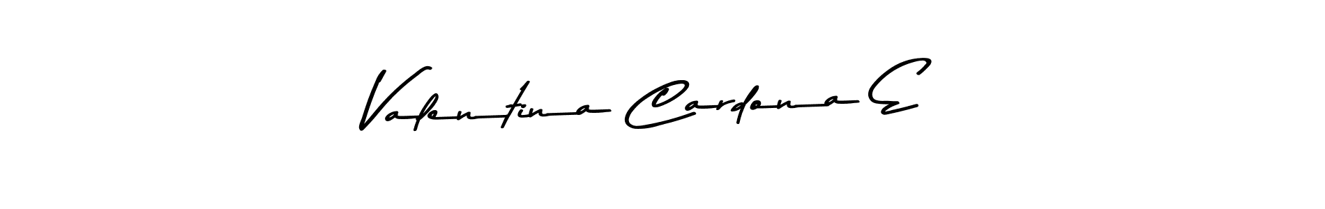 Use a signature maker to create a handwritten signature online. With this signature software, you can design (Asem Kandis PERSONAL USE) your own signature for name Valentina Cardona E. Valentina Cardona E signature style 9 images and pictures png