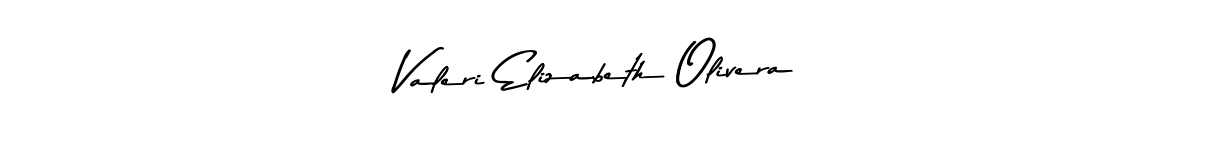 Make a beautiful signature design for name Valeri Elizabeth Olivera. With this signature (Asem Kandis PERSONAL USE) style, you can create a handwritten signature for free. Valeri Elizabeth Olivera signature style 9 images and pictures png