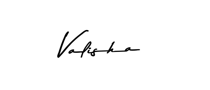 Valisha stylish signature style. Best Handwritten Sign (Asem Kandis PERSONAL USE) for my name. Handwritten Signature Collection Ideas for my name Valisha. Valisha signature style 9 images and pictures png