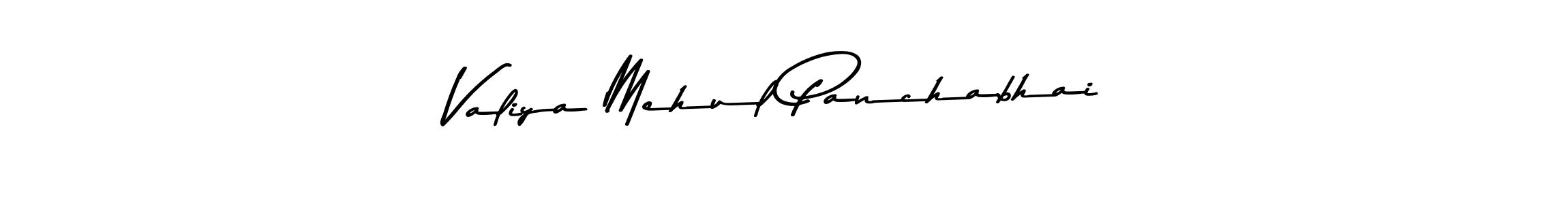 Design your own signature with our free online signature maker. With this signature software, you can create a handwritten (Asem Kandis PERSONAL USE) signature for name Valiya Mehul Panchabhai. Valiya Mehul Panchabhai signature style 9 images and pictures png