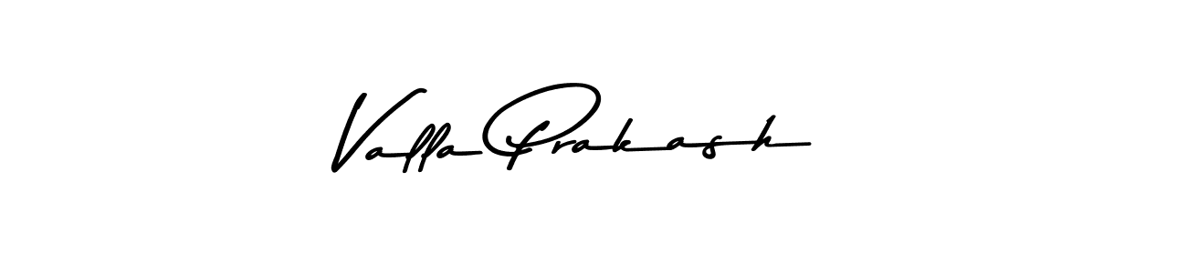 Make a beautiful signature design for name Valla Prakash. With this signature (Asem Kandis PERSONAL USE) style, you can create a handwritten signature for free. Valla Prakash signature style 9 images and pictures png