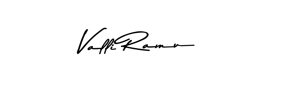 Create a beautiful signature design for name Valli Ramu. With this signature (Asem Kandis PERSONAL USE) fonts, you can make a handwritten signature for free. Valli Ramu signature style 9 images and pictures png