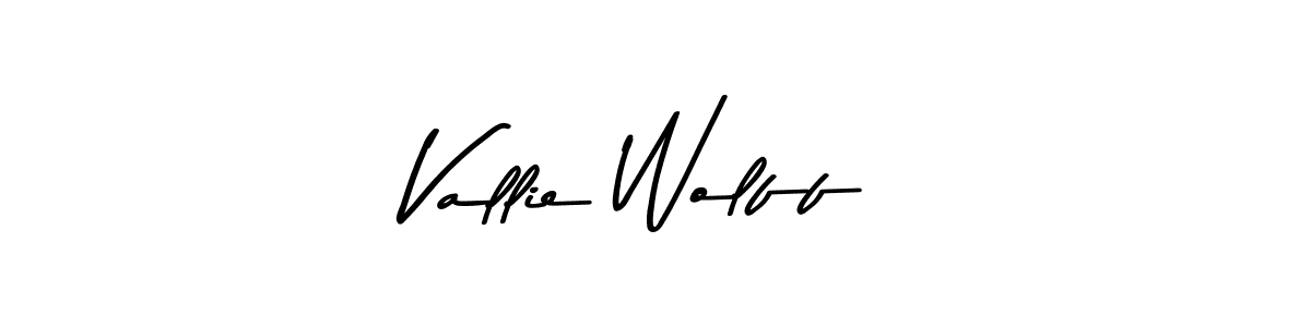 Make a beautiful signature design for name Vallie Wolff. Use this online signature maker to create a handwritten signature for free. Vallie Wolff signature style 9 images and pictures png