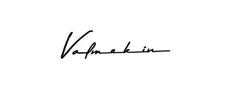 Use a signature maker to create a handwritten signature online. With this signature software, you can design (Asem Kandis PERSONAL USE) your own signature for name Valmekin. Valmekin signature style 9 images and pictures png