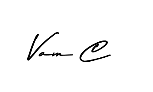 Also You can easily find your signature by using the search form. We will create Vam C name handwritten signature images for you free of cost using Asem Kandis PERSONAL USE sign style. Vam C signature style 9 images and pictures png