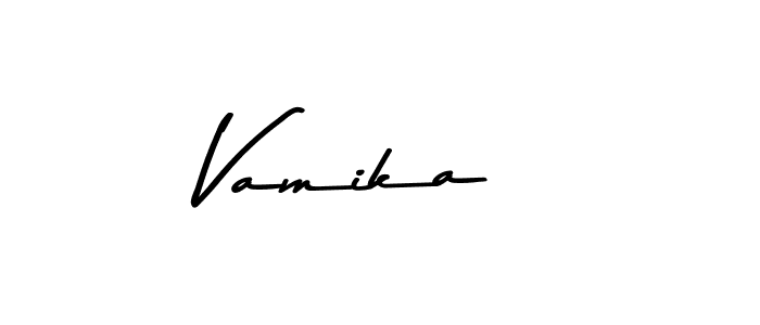 You can use this online signature creator to create a handwritten signature for the name Vamika . This is the best online autograph maker. Vamika  signature style 9 images and pictures png