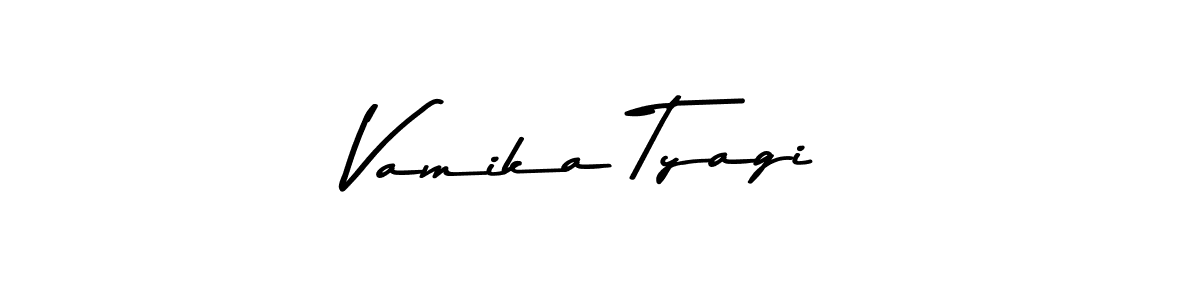 You should practise on your own different ways (Asem Kandis PERSONAL USE) to write your name (Vamika Tyagi) in signature. don't let someone else do it for you. Vamika Tyagi signature style 9 images and pictures png