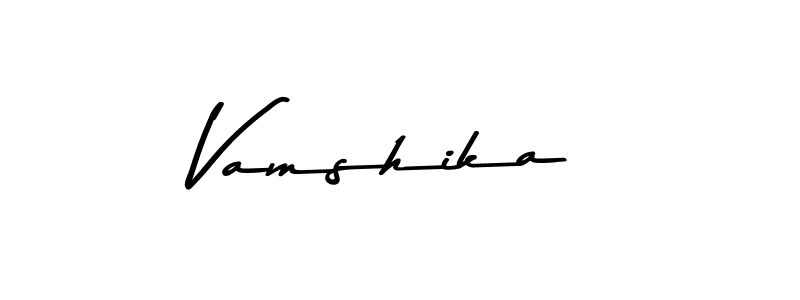 Similarly Asem Kandis PERSONAL USE is the best handwritten signature design. Signature creator online .You can use it as an online autograph creator for name Vamshika. Vamshika signature style 9 images and pictures png
