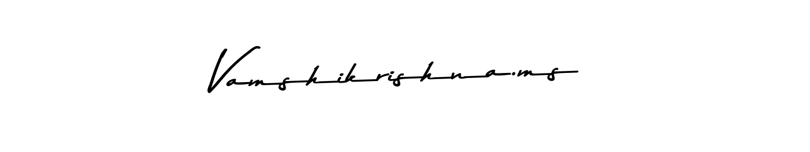 Use a signature maker to create a handwritten signature online. With this signature software, you can design (Asem Kandis PERSONAL USE) your own signature for name Vamshikrishna.ms. Vamshikrishna.ms signature style 9 images and pictures png