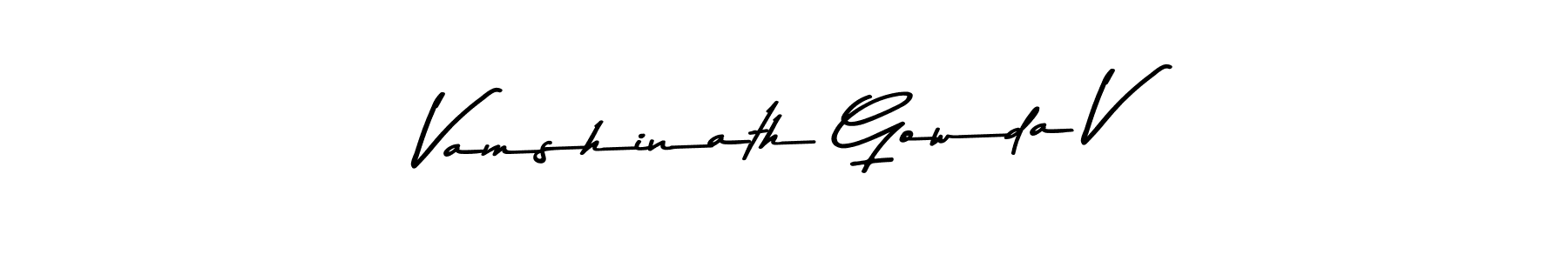Make a beautiful signature design for name Vamshinath Gowda V. Use this online signature maker to create a handwritten signature for free. Vamshinath Gowda V signature style 9 images and pictures png