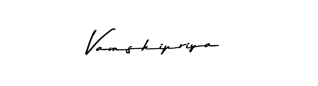 Make a beautiful signature design for name Vamshipriya. With this signature (Asem Kandis PERSONAL USE) style, you can create a handwritten signature for free. Vamshipriya signature style 9 images and pictures png