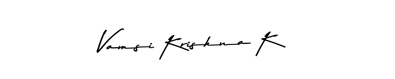 Also You can easily find your signature by using the search form. We will create Vamsi Krishna K name handwritten signature images for you free of cost using Asem Kandis PERSONAL USE sign style. Vamsi Krishna K signature style 9 images and pictures png