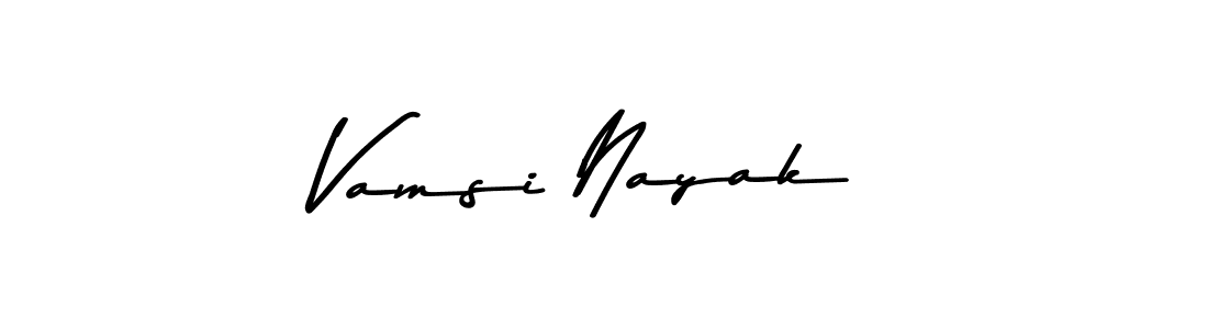 Create a beautiful signature design for name Vamsi Nayak. With this signature (Asem Kandis PERSONAL USE) fonts, you can make a handwritten signature for free. Vamsi Nayak signature style 9 images and pictures png