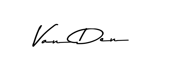 Make a beautiful signature design for name Van Den. With this signature (Asem Kandis PERSONAL USE) style, you can create a handwritten signature for free. Van Den signature style 9 images and pictures png